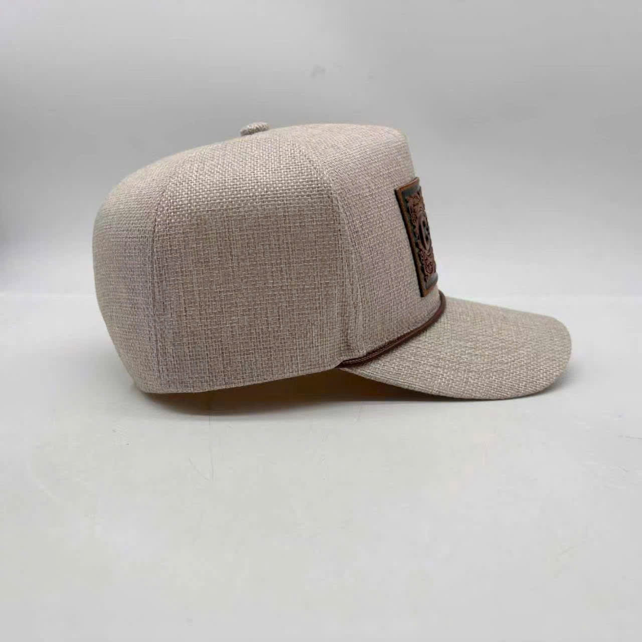 EMBOSSED LEATHER TRUCKER CAP RANGE