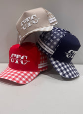 GINGHAM TRUCKER CAP RANGE