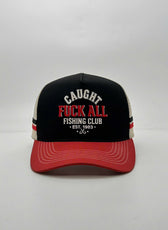 CAUGHT FUCK ALL TRUCKER CAP