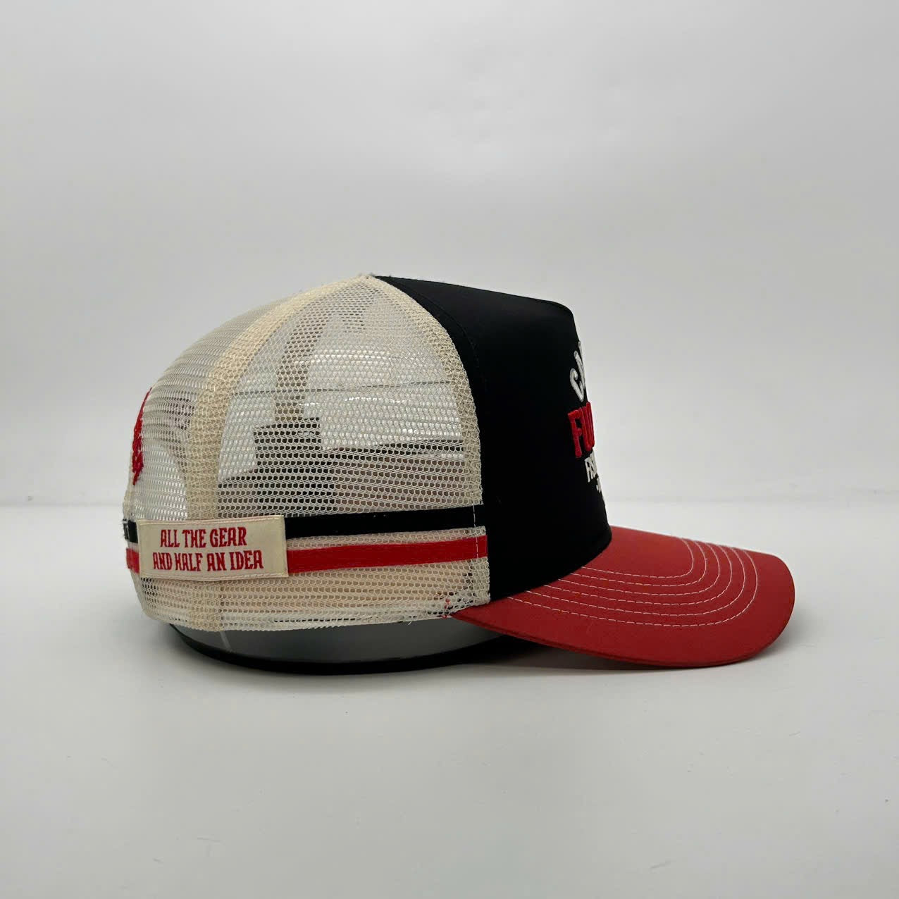 CAUGHT FUCK ALL TRUCKER CAP