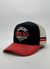 CAUGHT FUCK ALL TRUCKER CAP