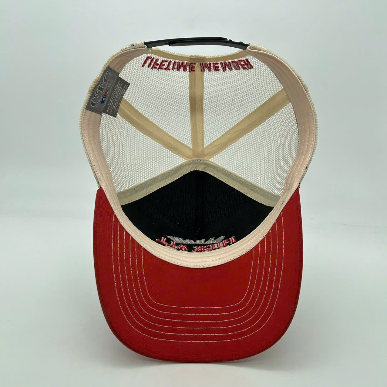 CAUGHT FUCK ALL TRUCKER CAP