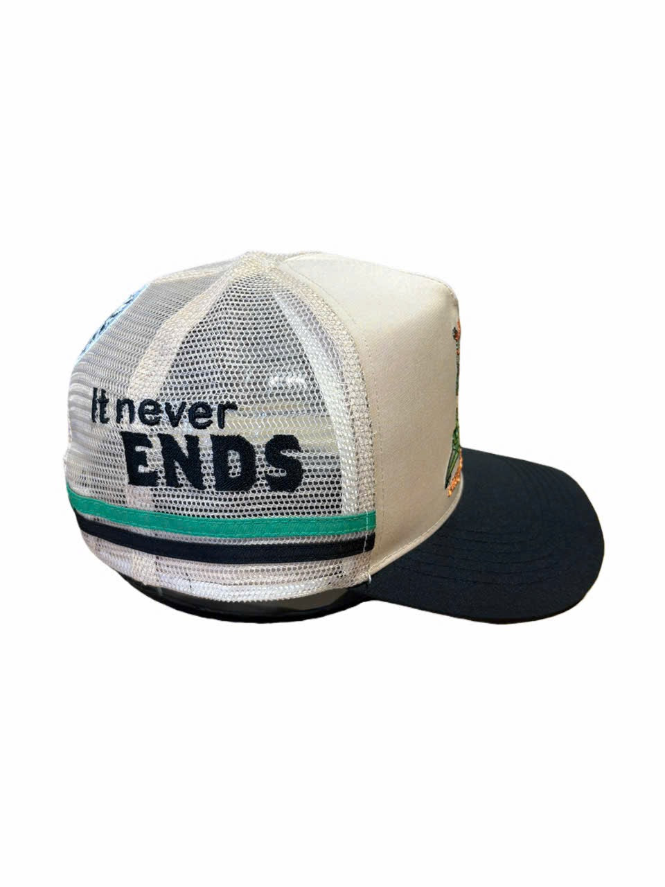 FLAT OUT LIKE A LIZARD DRINKING TRUCKER CAP