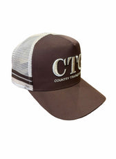 BROWN/CREAM TRUCKER CAP