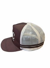 BROWN/CREAM TRUCKER CAP
