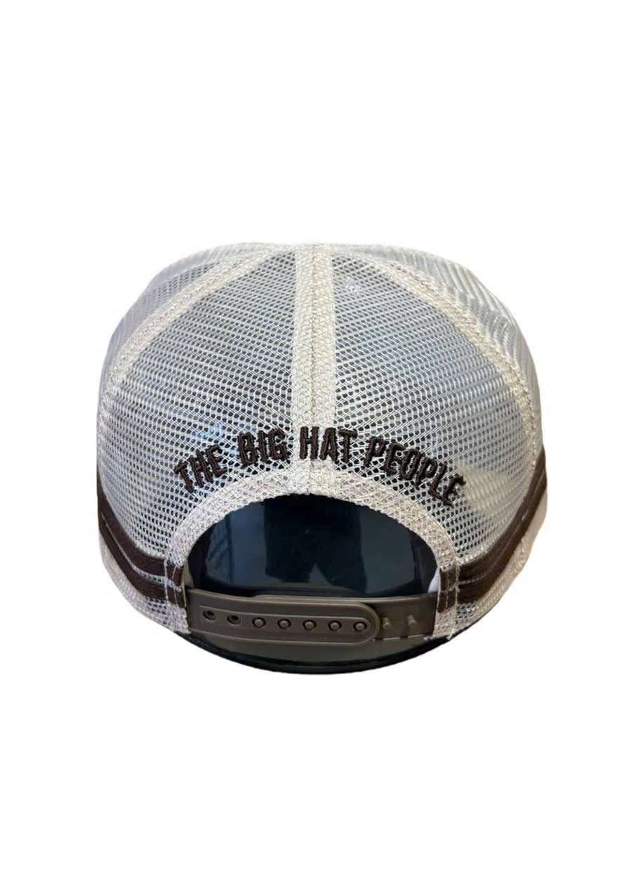 BROWN/CREAM TRUCKER CAP