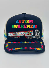 AUTISM TRUCK TRUCKER CAP