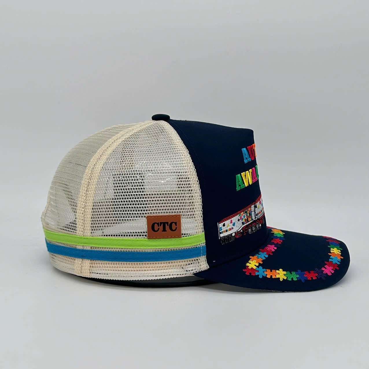 AUTISM TRUCK TRUCKER CAP