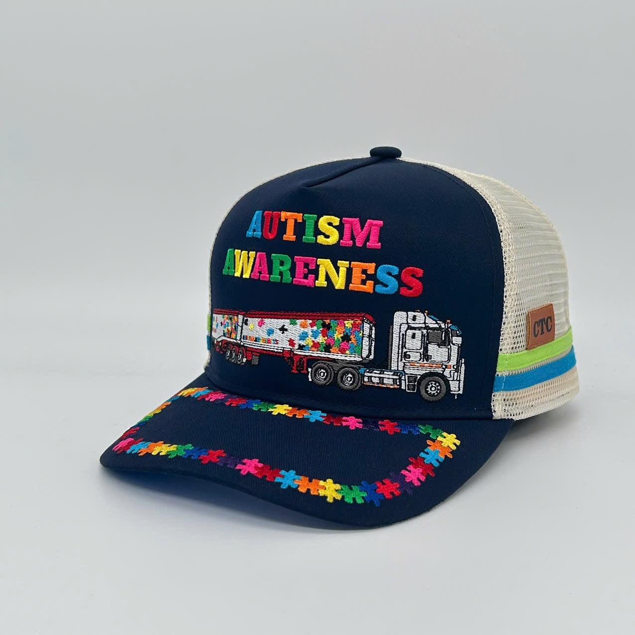 AUTISM TRUCK TRUCKER CAP