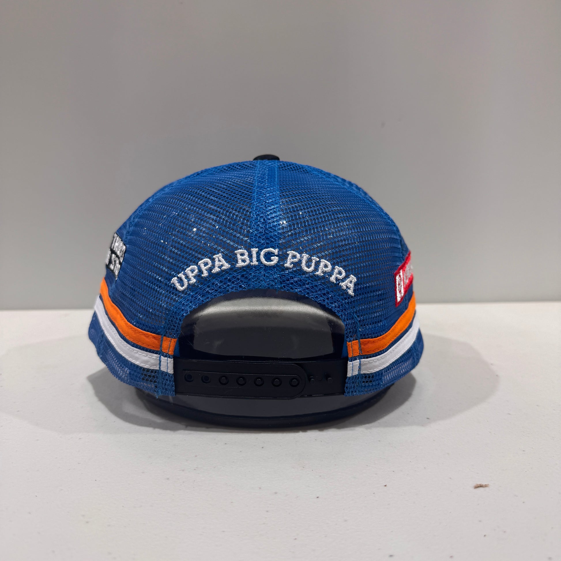UPPA BLACK BLUE TRUCKER CAP