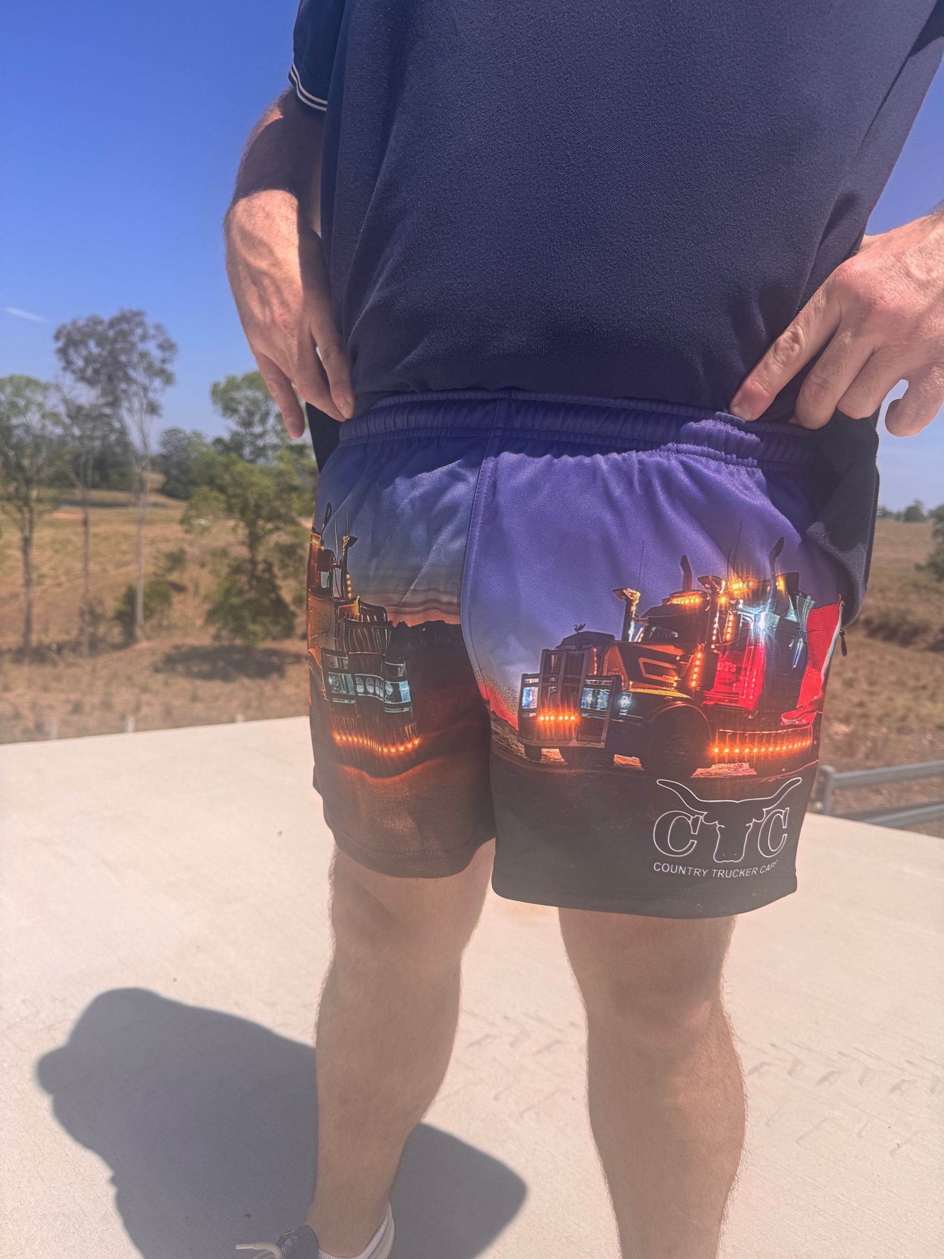 NIGHTIME HAULERS FOOTY SHORTS
