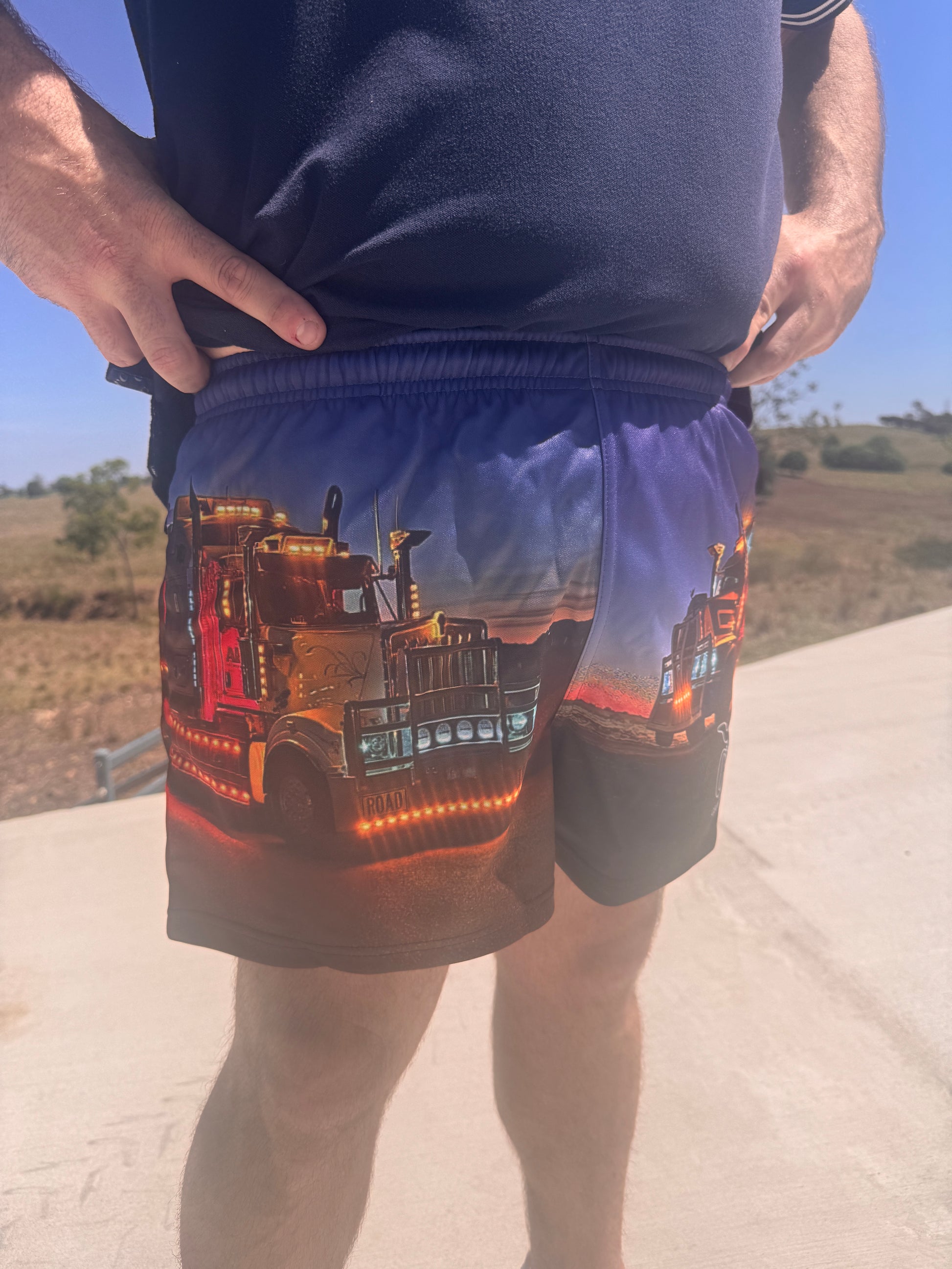 NIGHTIME HAULERS FOOTY SHORTS