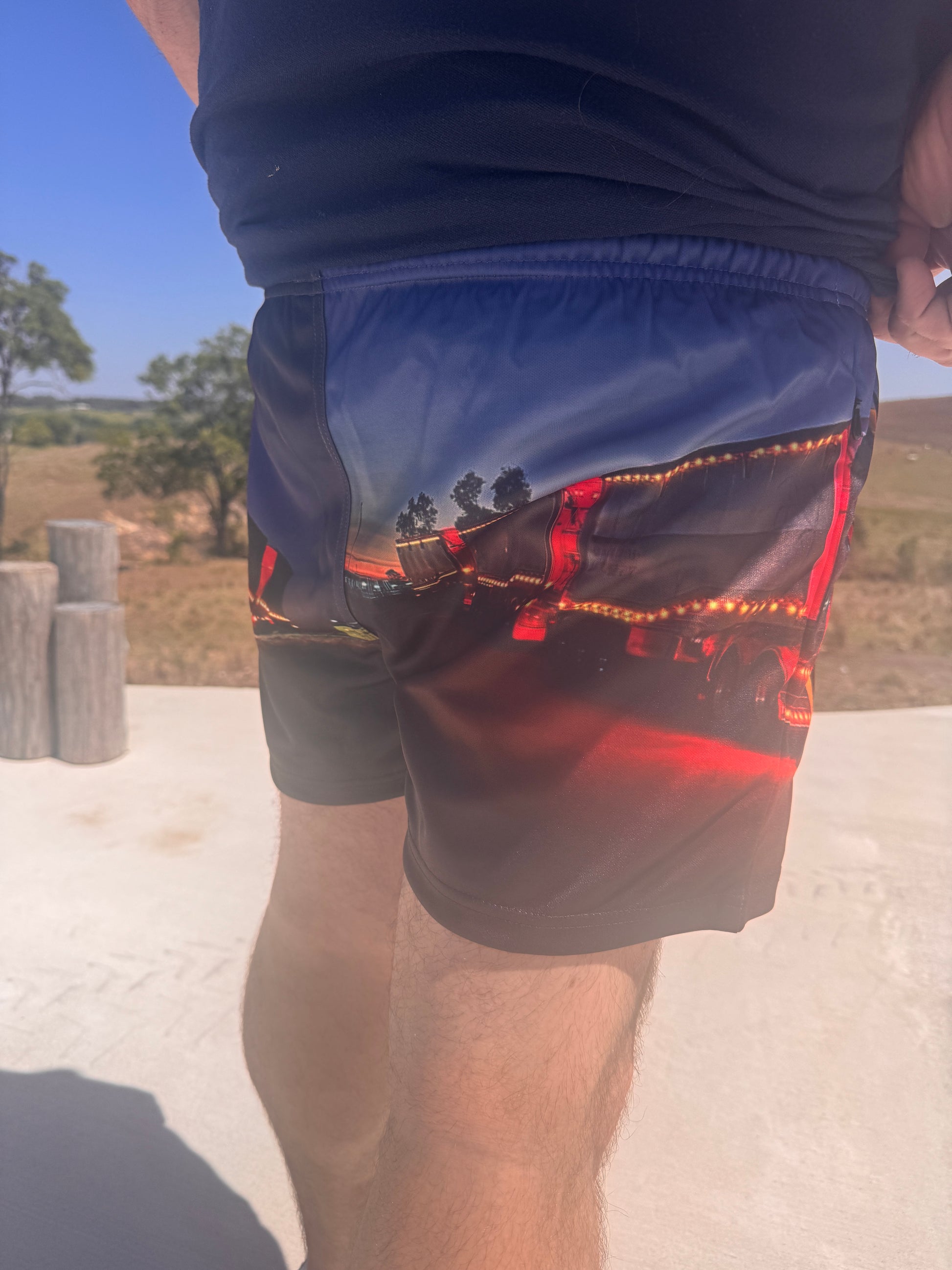 NIGHTIME HAULERS FOOTY SHORTS