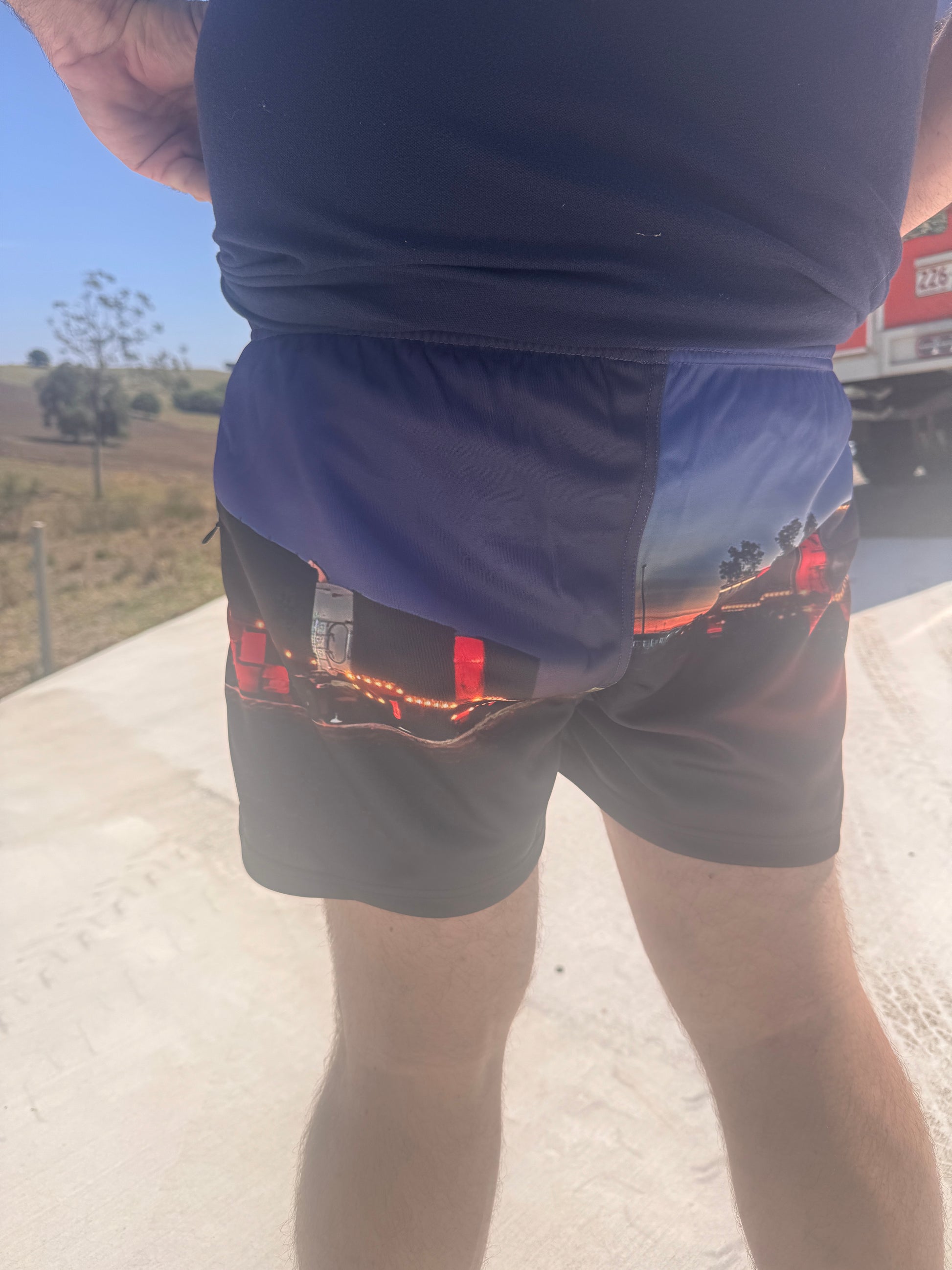 NIGHTIME HAULERS FOOTY SHORTS