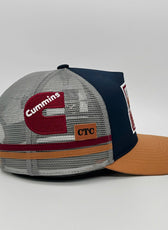 BURKE NAVY TAN TRUCKER CAP