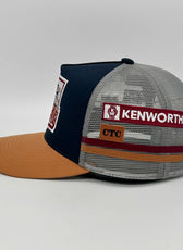 BURKE NAVY TAN TRUCKER CAP