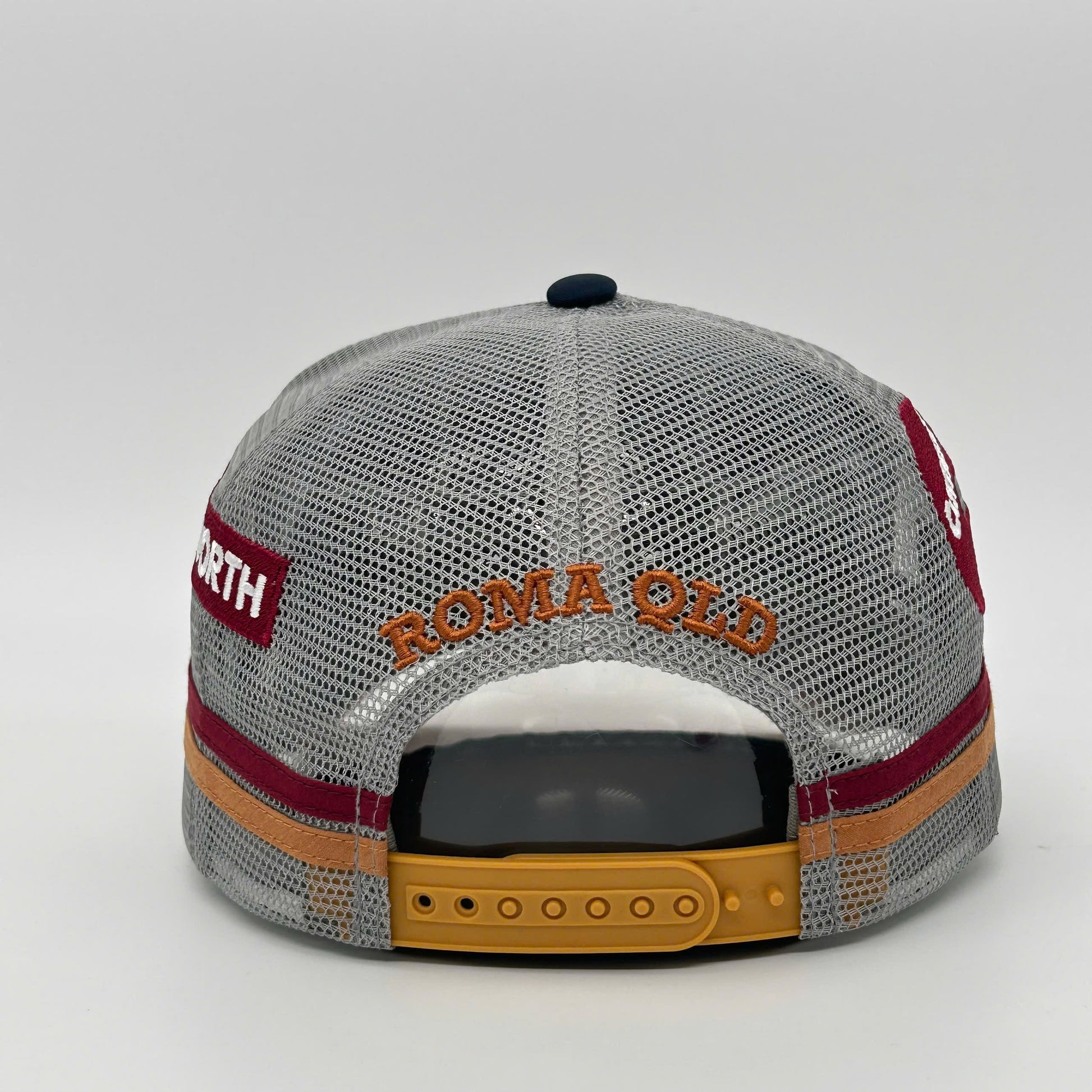 BURKE NAVY TAN TRUCKER CAP