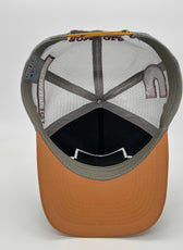 BURKE NAVY TAN TRUCKER CAP