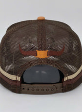 LONGHORN BROWN TRUCKER CAP