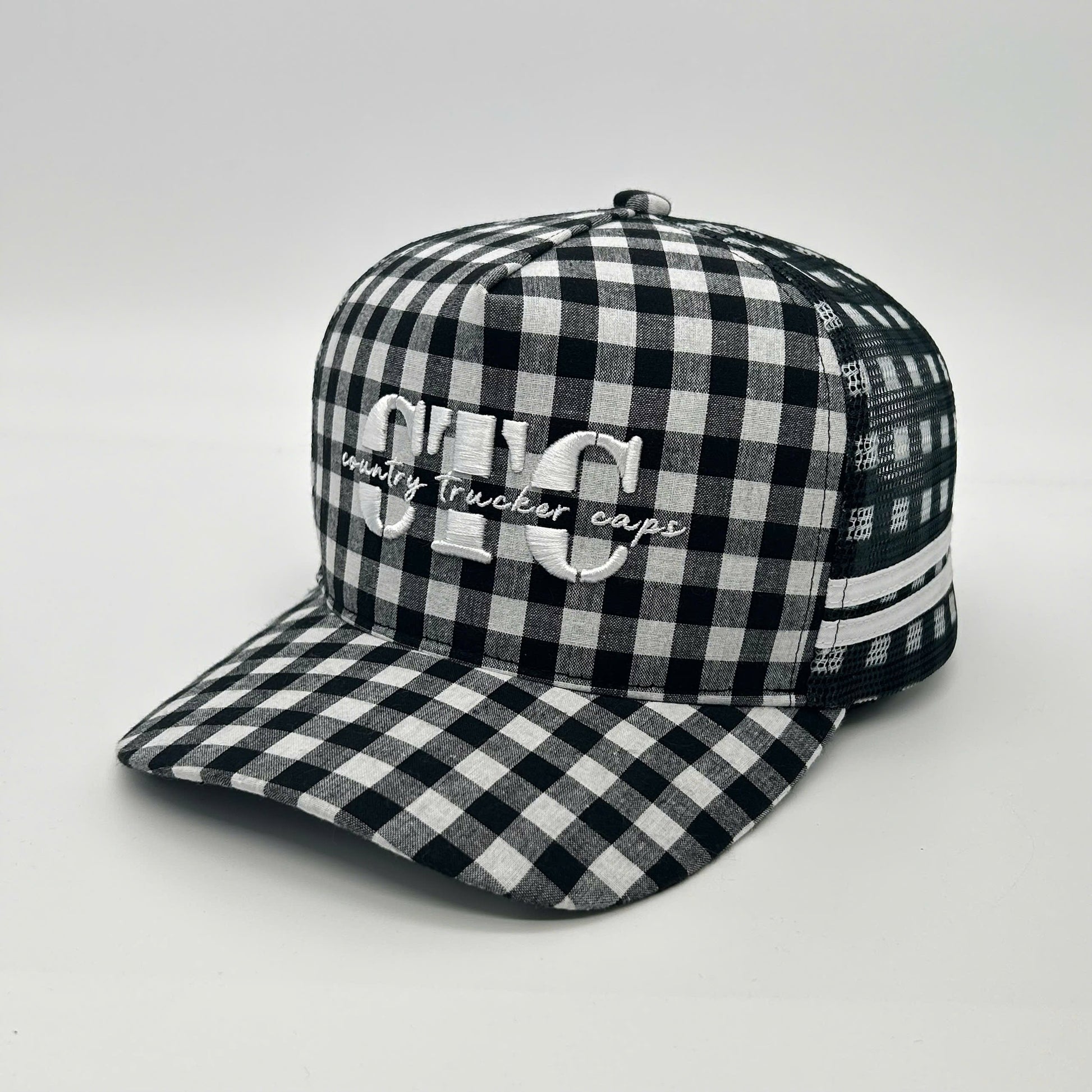 FULL GINGHAM TRUCKER CAP RANGE
