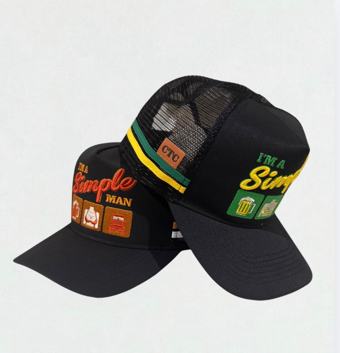 I'M A SIMPLE MAN TRUCKER CAP