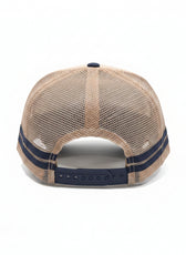 BEIGE RUBBER PATCH TRUCKER CAP