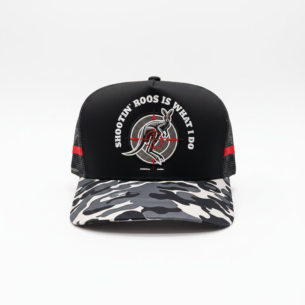 SHOOTIN ROOS TRUCKER CAP