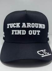 FUCK AROUND BASIC TRUCKER CAP