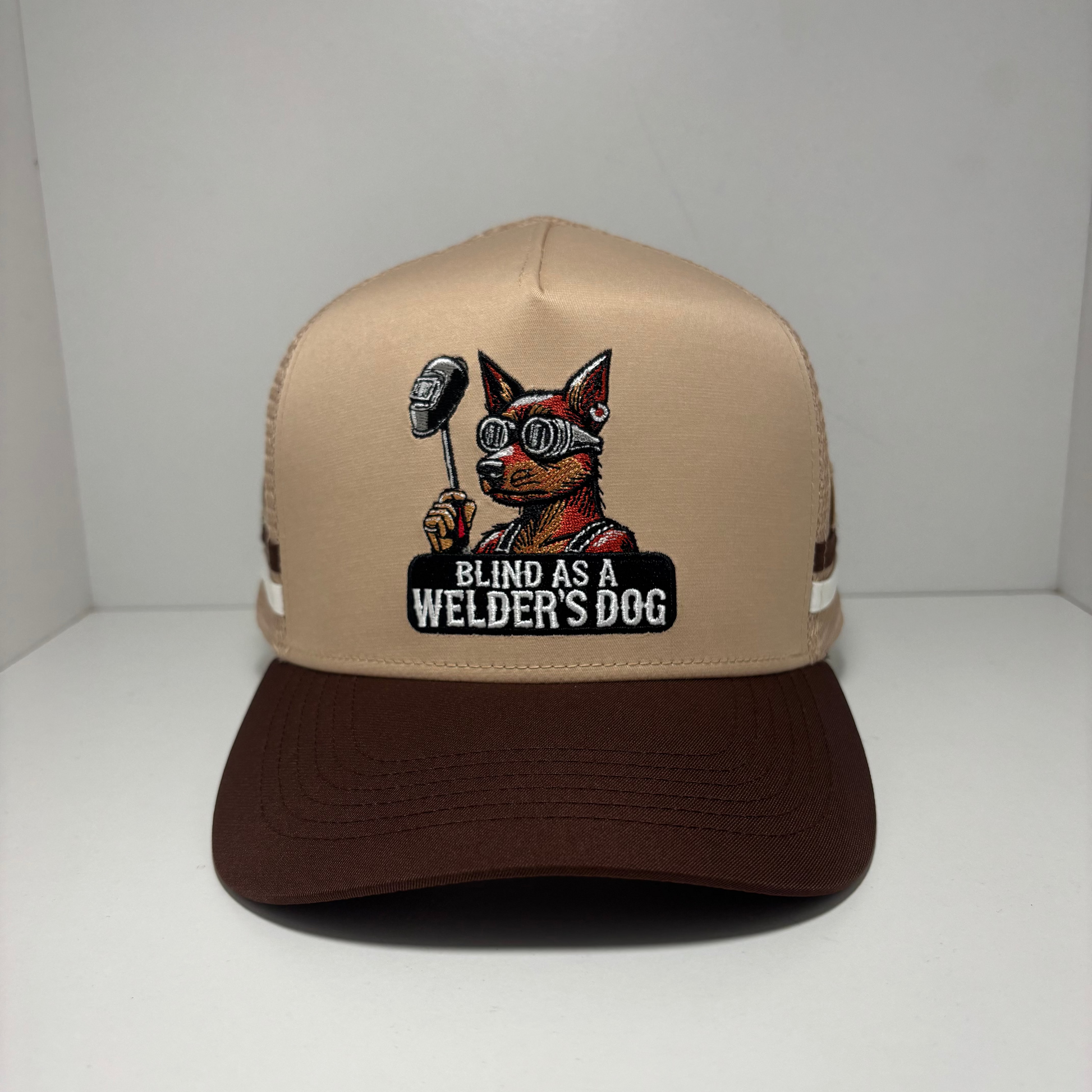 BLIND AS A WELDERS DOG V2 TRUCKER CAP