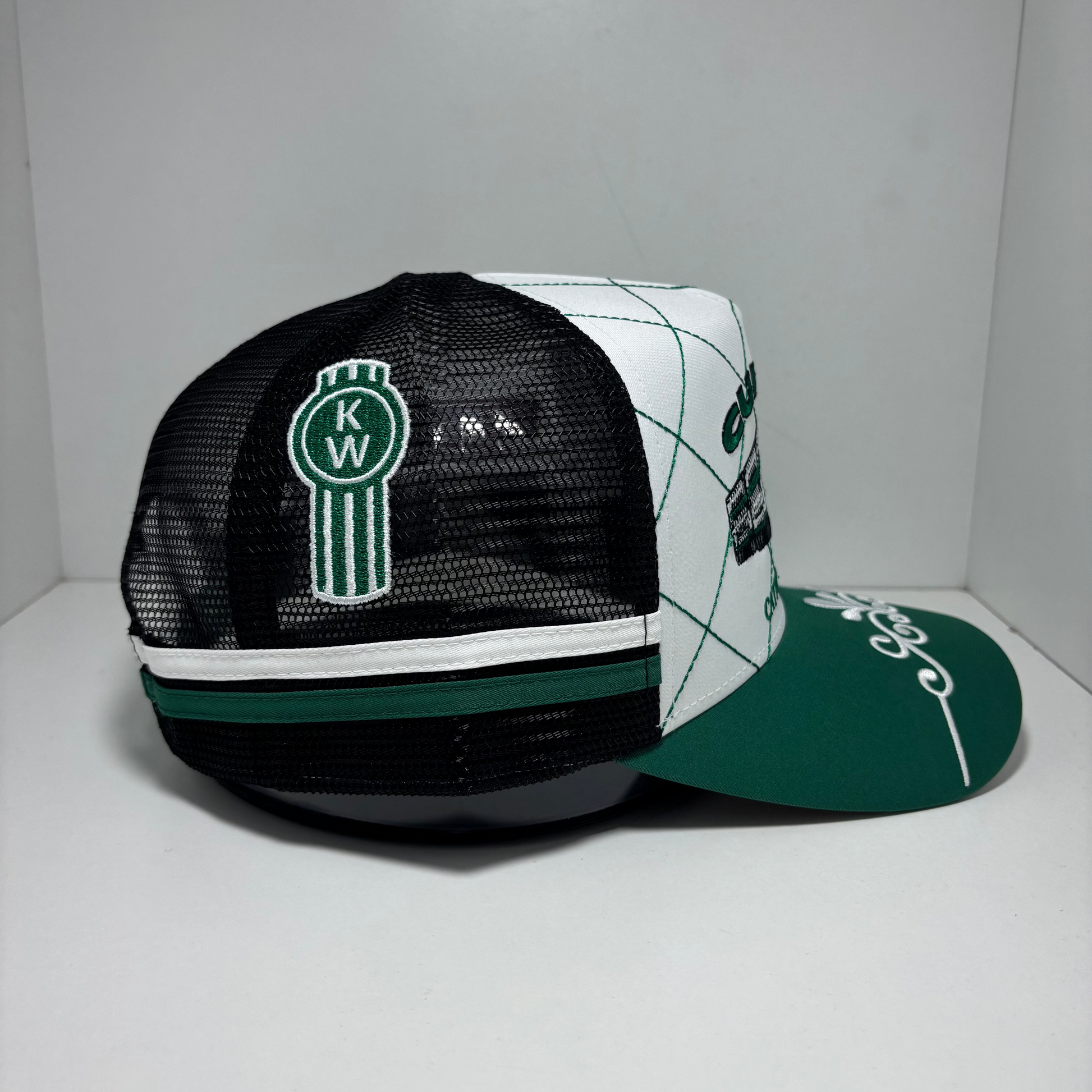 CURLEY TRANSPORT WHITE TRUCKER CAP