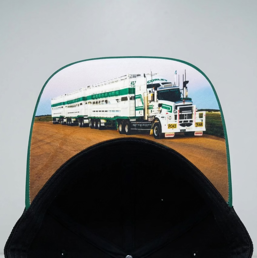 CURLEY TRANSPORT WHITE TRUCKER CAP