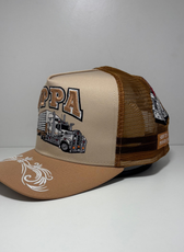 UPPA TRUCKER CAP - CREAM TAN