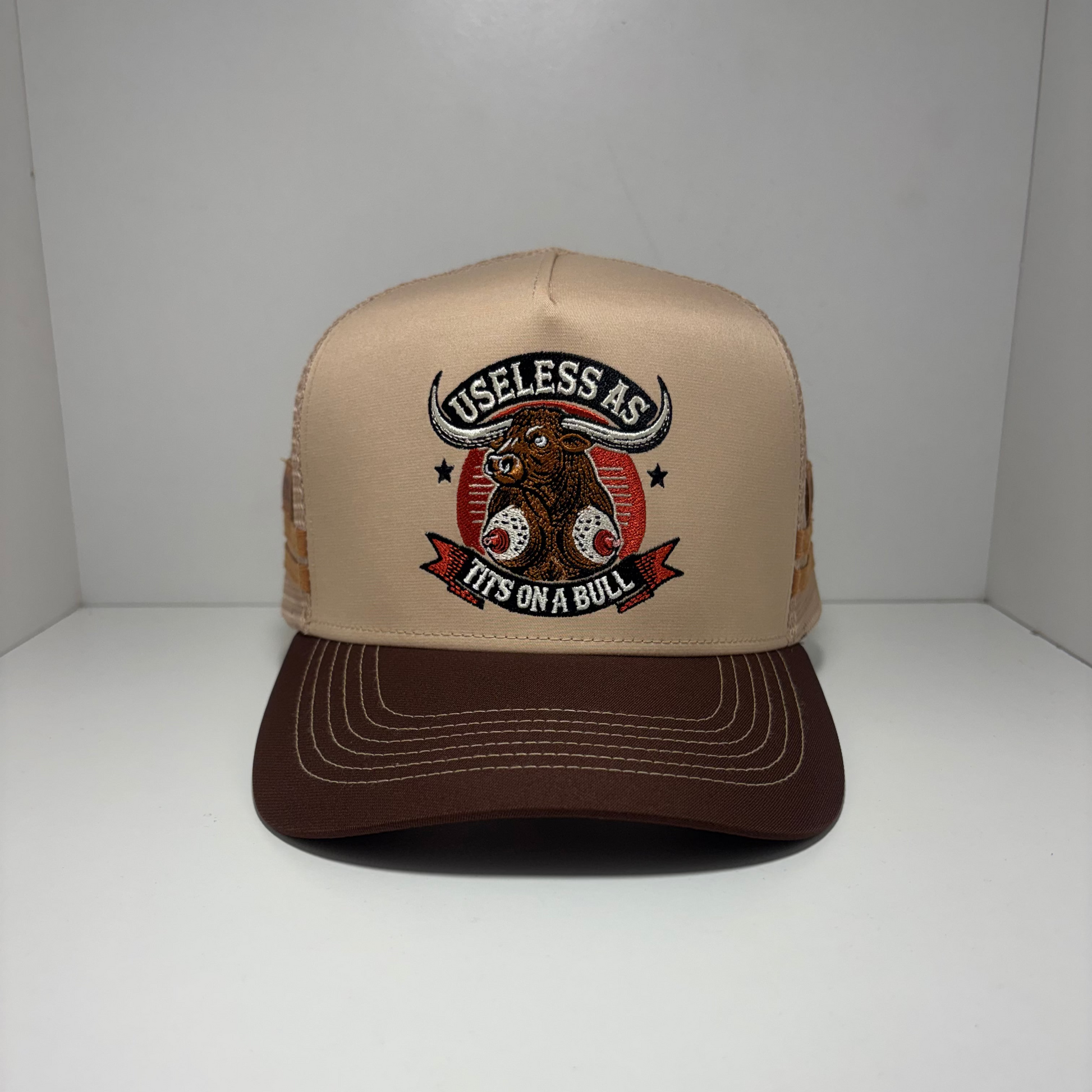 USELESS AS TITS ON A BULL 2.0  TRUCKER CAP
