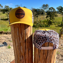 Load image into Gallery viewer, MUSTARD LEOPARD TRUCKER CAP
