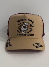 DRINKIN RUMS TUNIN MUMS TRUCKER CAP