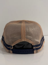BEIGE RUBBER PATCH TRUCKER CAP