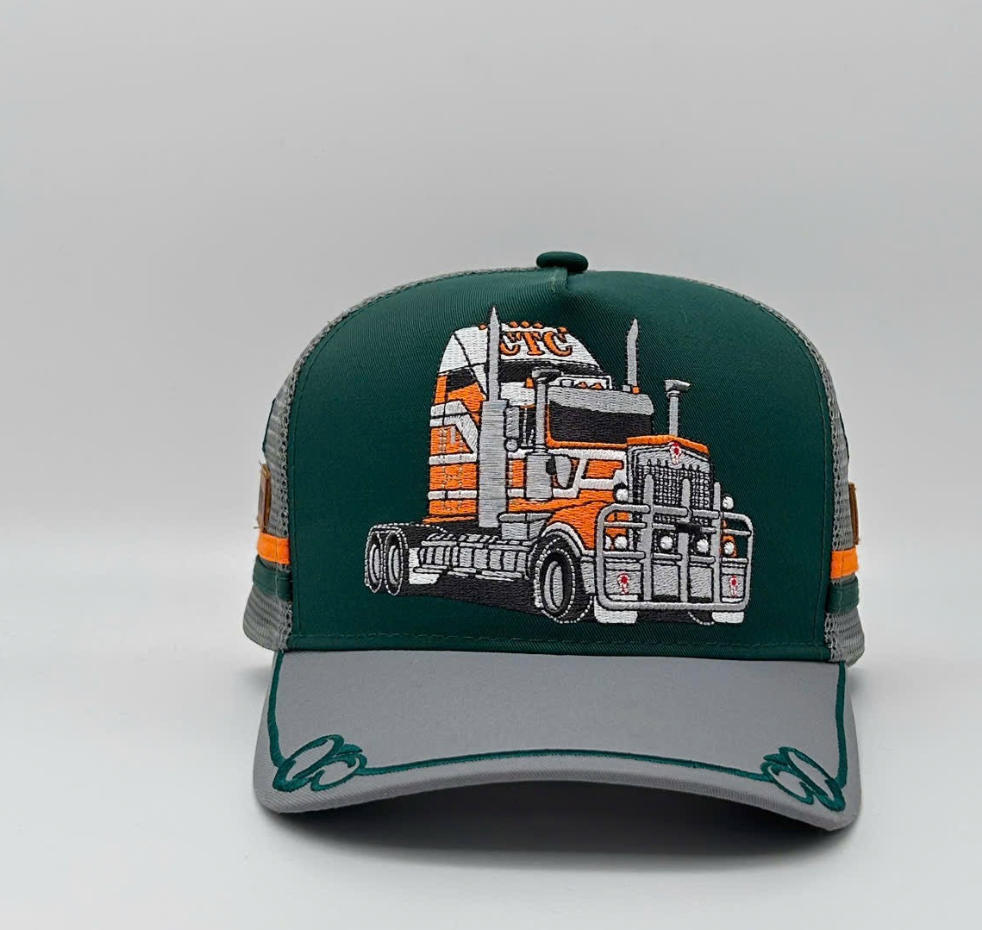 KENWORTH GREEN/GREY TRUCKER CAP