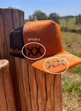 Cowhide Branded Trucker Cap