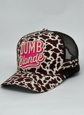 DUMB BLONDE TRUCKER CAP
