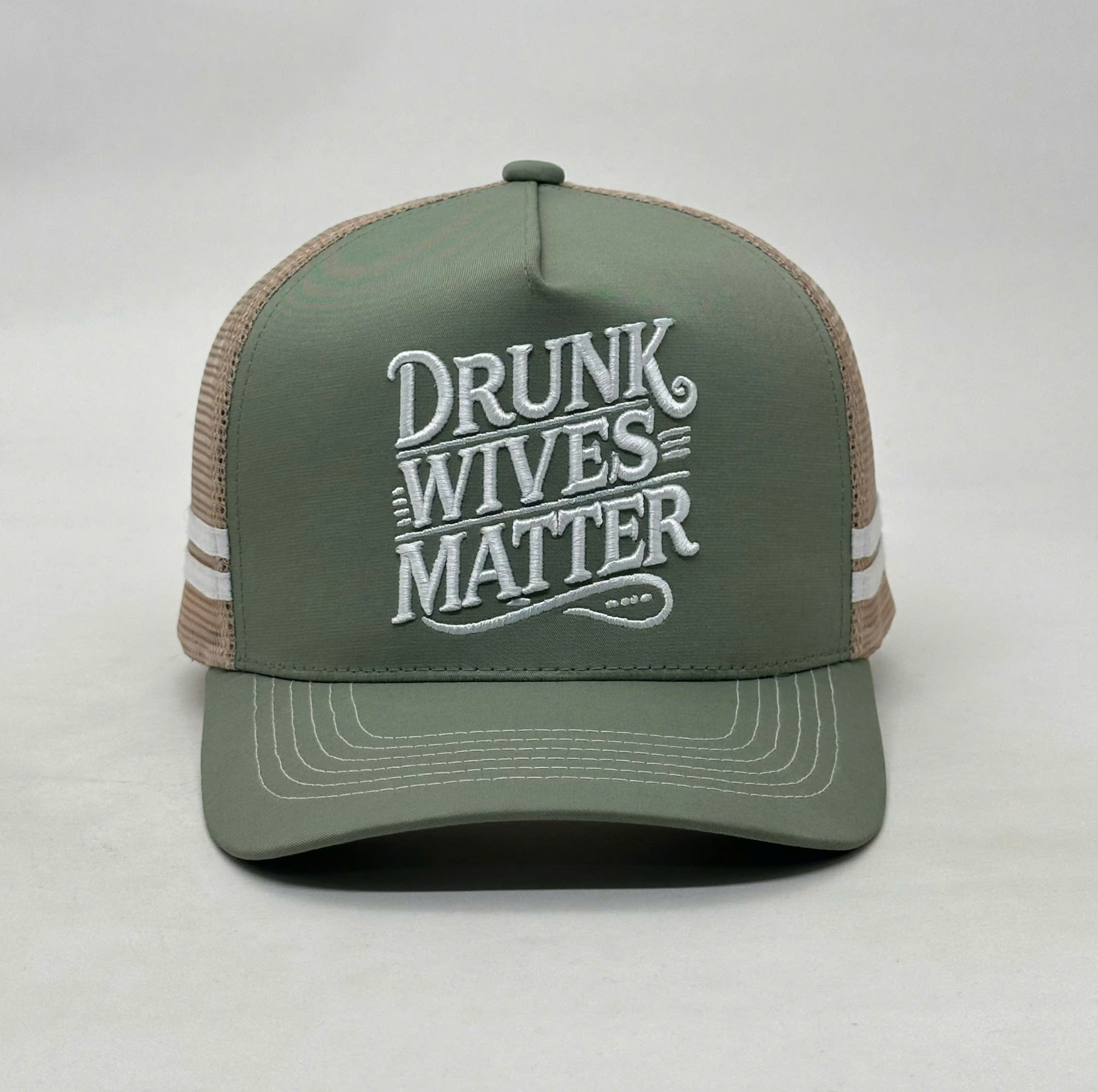 DRUNK WIVES MATTER TRUCKER CAP