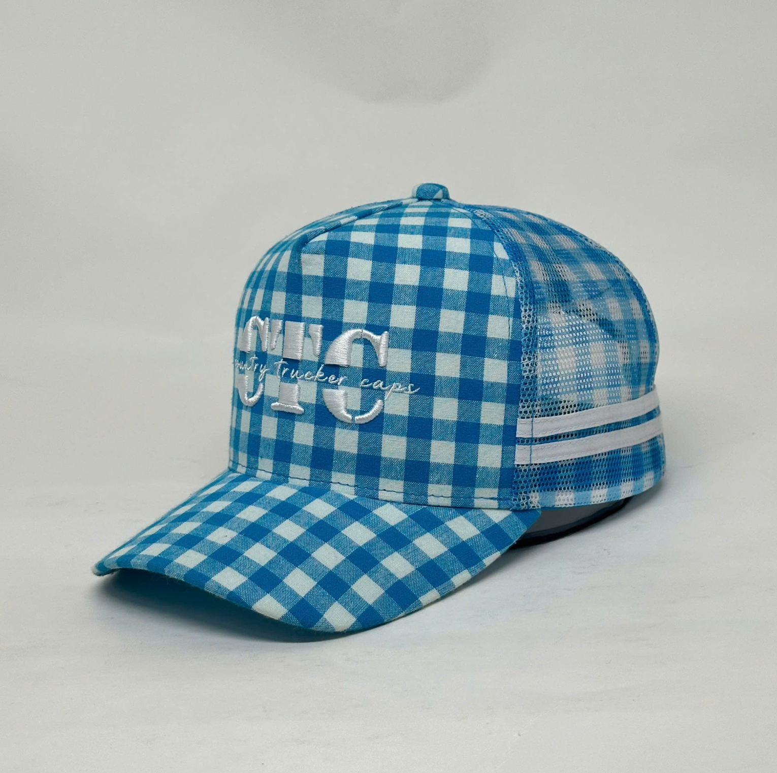 FULL GINGHAM TRUCKER CAP RANGE