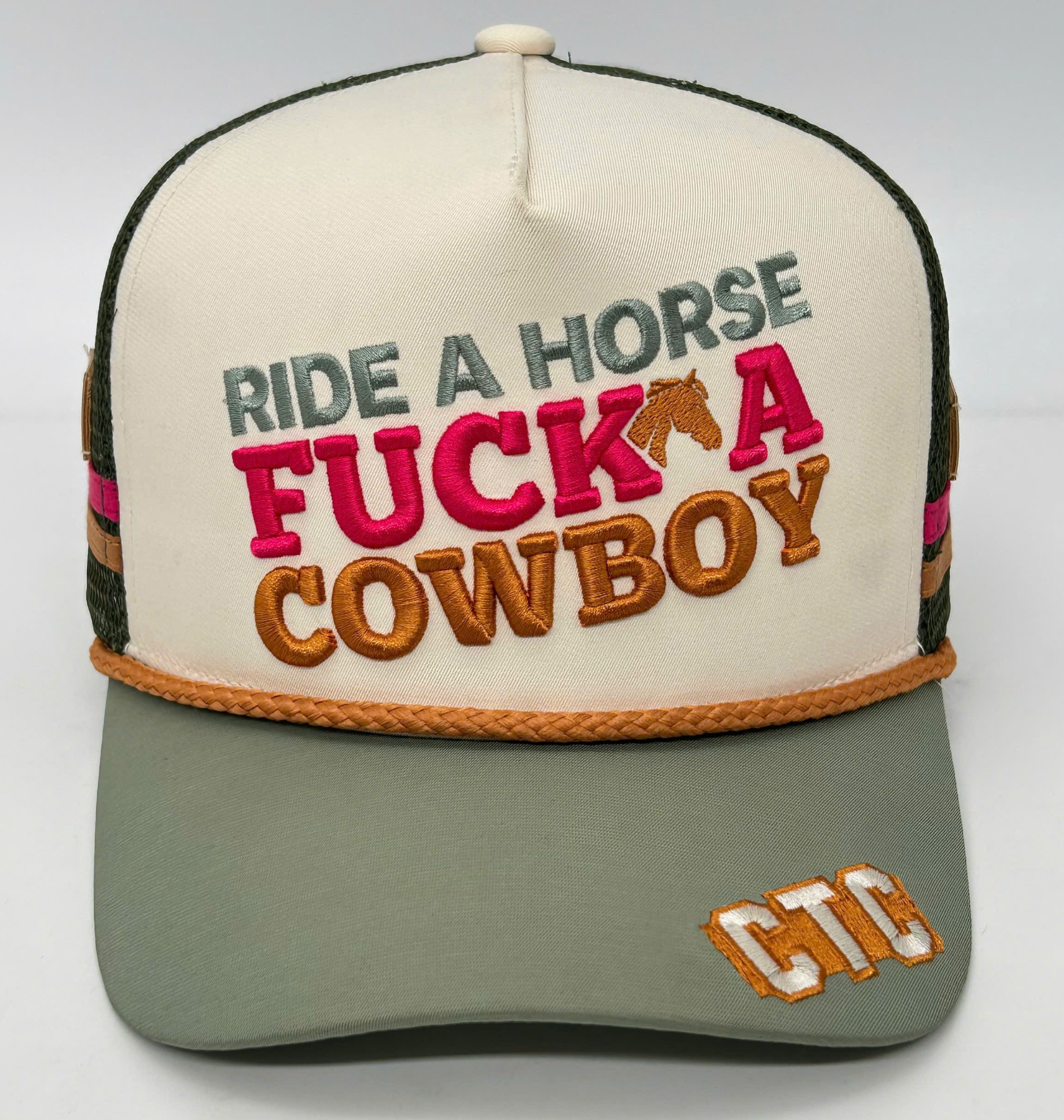 RIDE A HORSE TRUCKER CAP