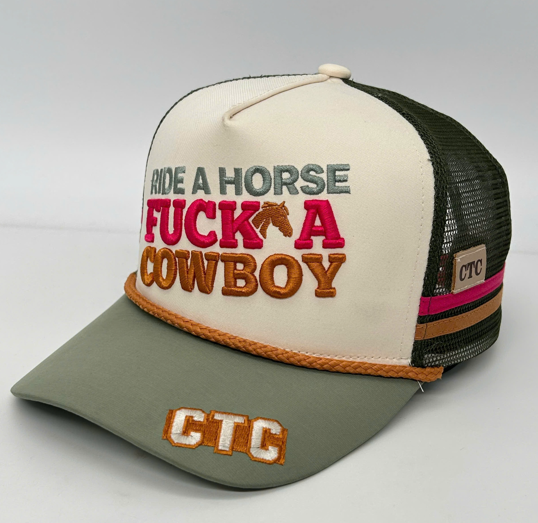 RIDE A HORSE TRUCKER CAP