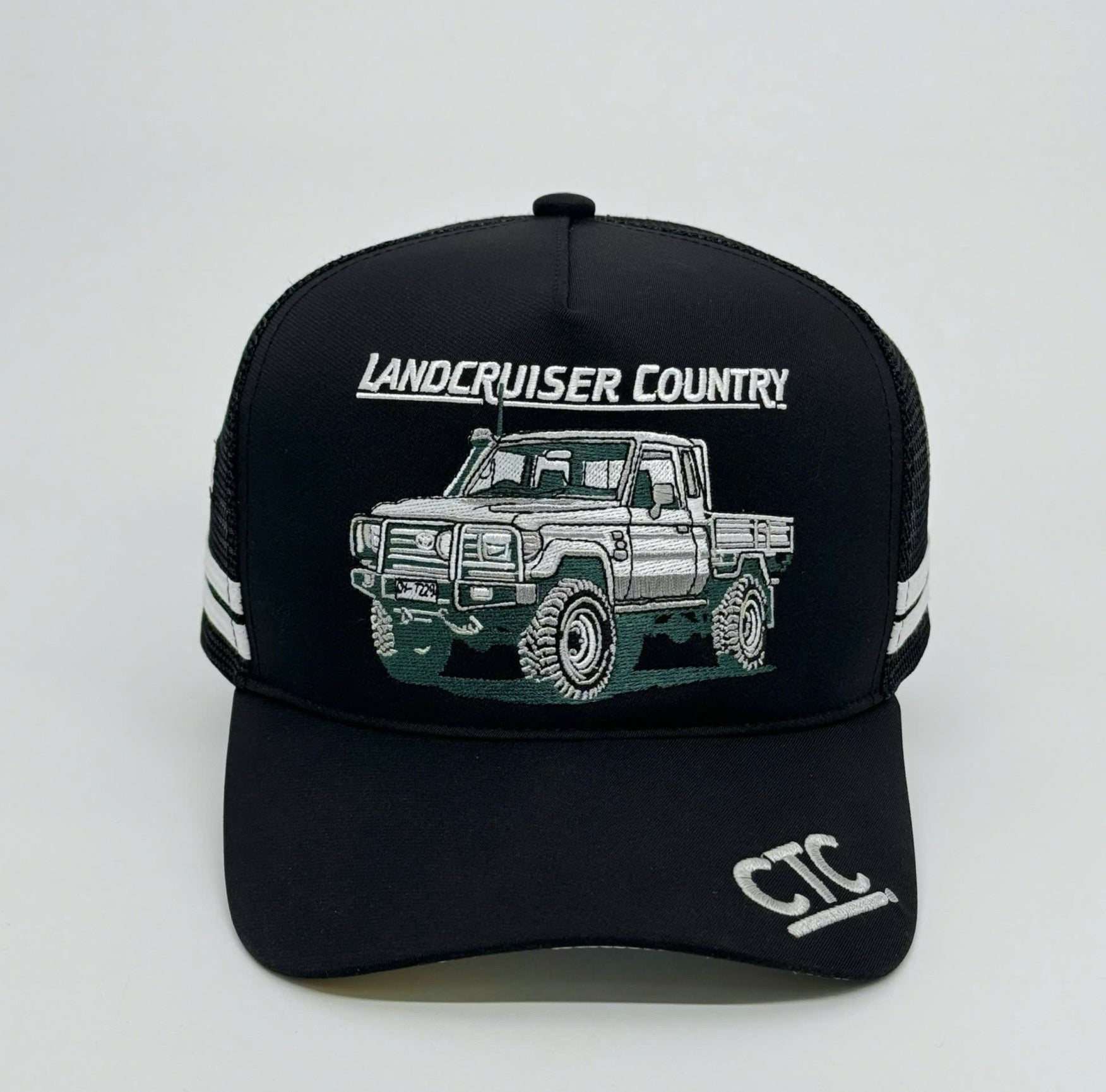 CRUISER COUNTRY TRUCKER CAP - WHITE 79 SERIES SINGLE CAB