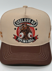 USELESS AS TITS ON A BULL 2.0  TRUCKER CAP