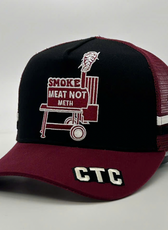 SMOKE MEAT NOT METH TRUCKER CAP