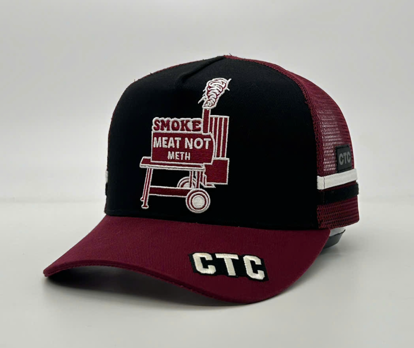 SMOKE MEAT NOT METH TRUCKER CAP