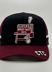 SMOKE MEAT NOT METH TRUCKER CAP