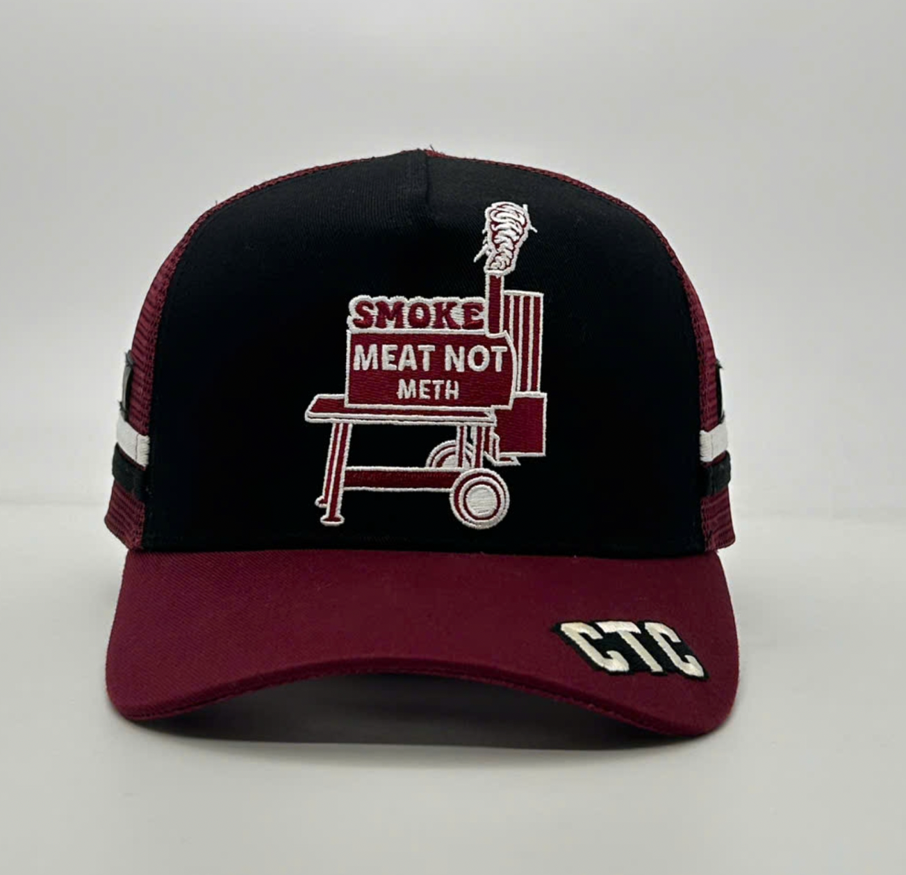 SMOKE MEAT NOT METH TRUCKER CAP