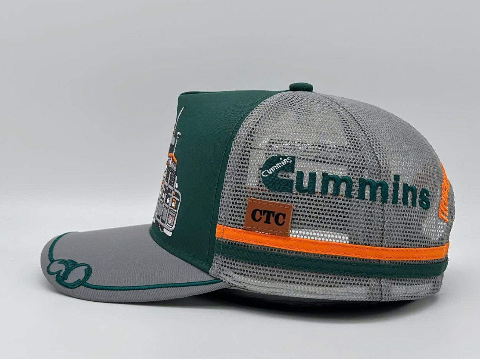 KENWORTH GREEN/GREY TRUCKER CAP